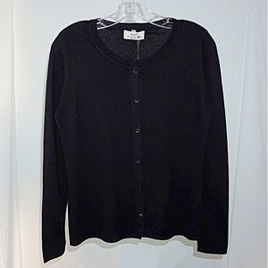 Highest Quality, All Handmade, 2-Ply Cashmere – Women's Cardigan Sweater (black)